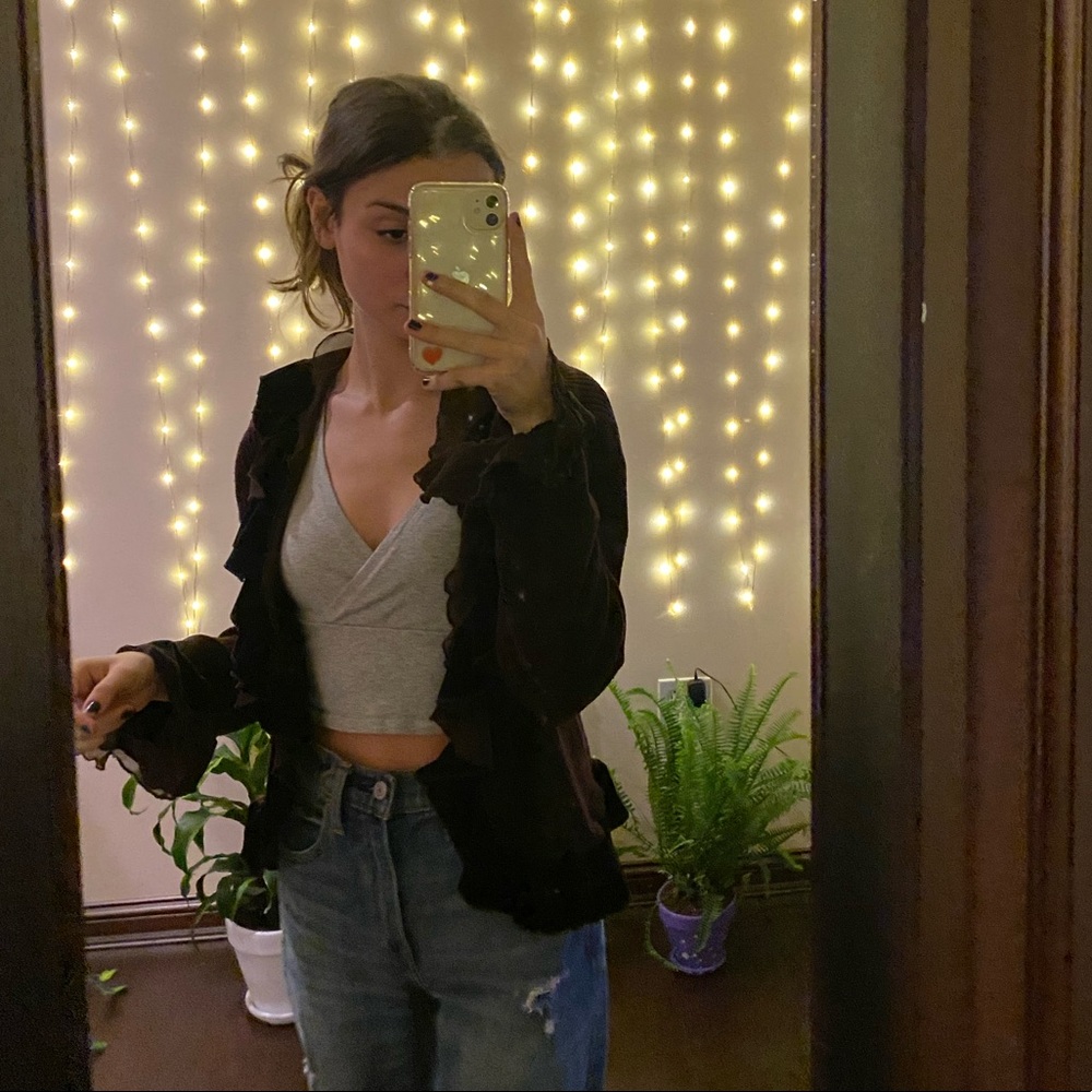 Vintage Ruffle Cardigan